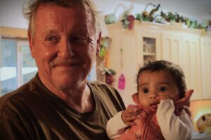 Photo of cook Brad and his granddaughter