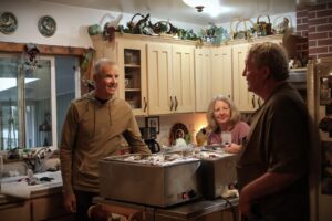 Photo of classmates in the kitchen