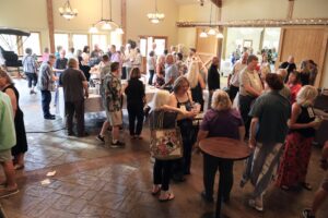 Appetizers and bar area